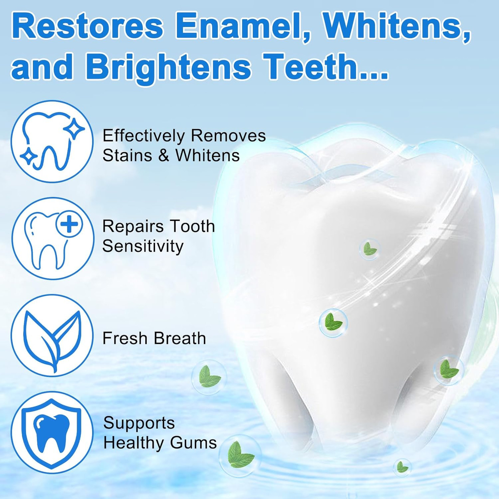 Hydroxyapatite Toothpaste 2 Pack Enamel Protection Tooth Strengthening Natural