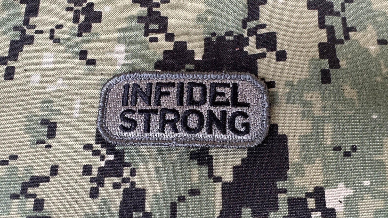 😎 PATCH MORALE - US ARMY MARINES NAVY AIR FORCE Infidel Strong