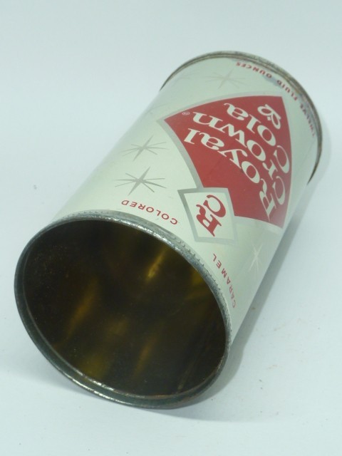 Empty Top Opened 12oz Royal Crown Cola Vintage Can
