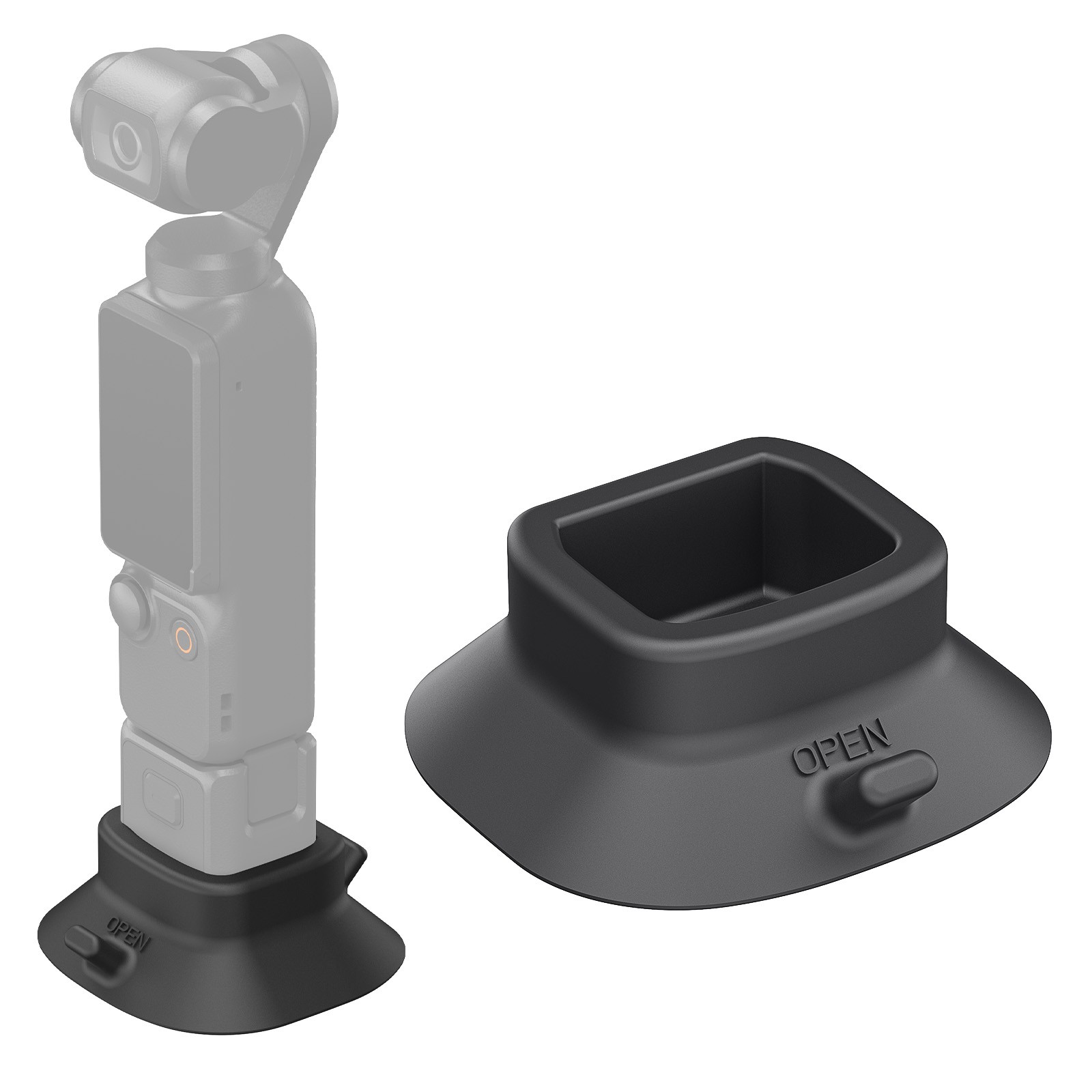 NEEWER BASICS Suction Cup Silicone Stand Base fr DJI Osmo Pocket 3 Gimbal Camera