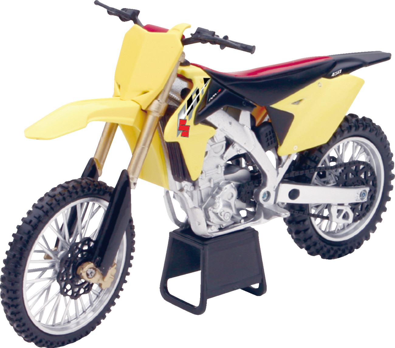 NEW RAY TOYS For Suzuki RM-Z 450 Dirt Bike - 1:12 Scale - Yellow/Black 57643