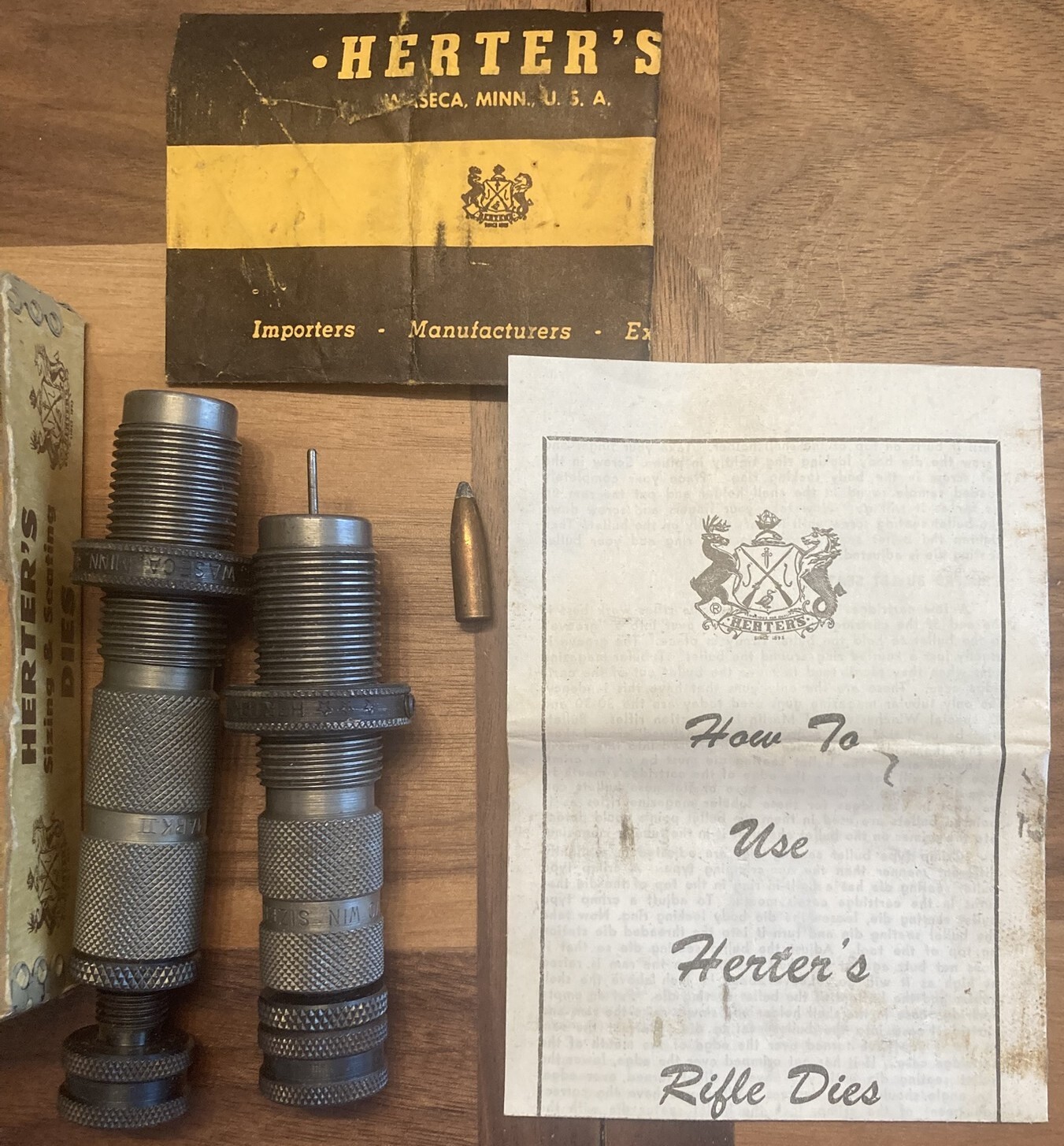HERTER'S 270 WIN Reloader Die Set Sizer and Seater - Mark II