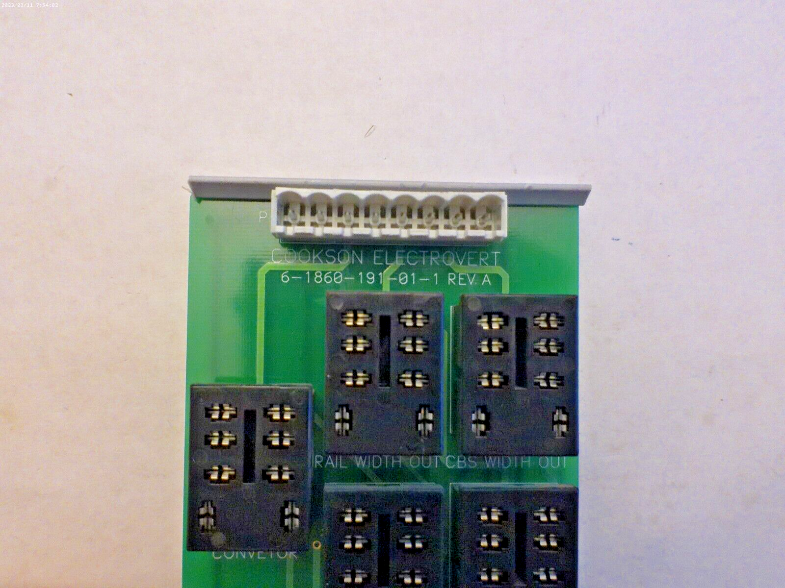 ELECTROVERT 6-1860-191-01-1 CBS RELAY BOARD