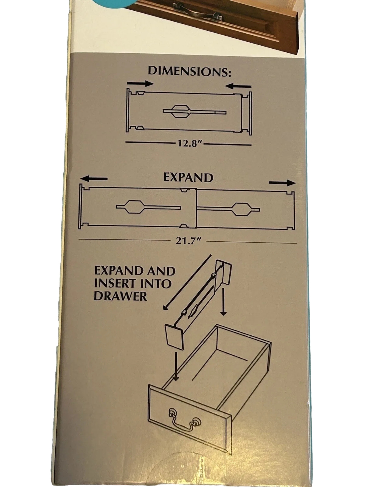 Farberware - NEW - 2 Expandable Drawer Dividers DIY Storage Organizer - NEW