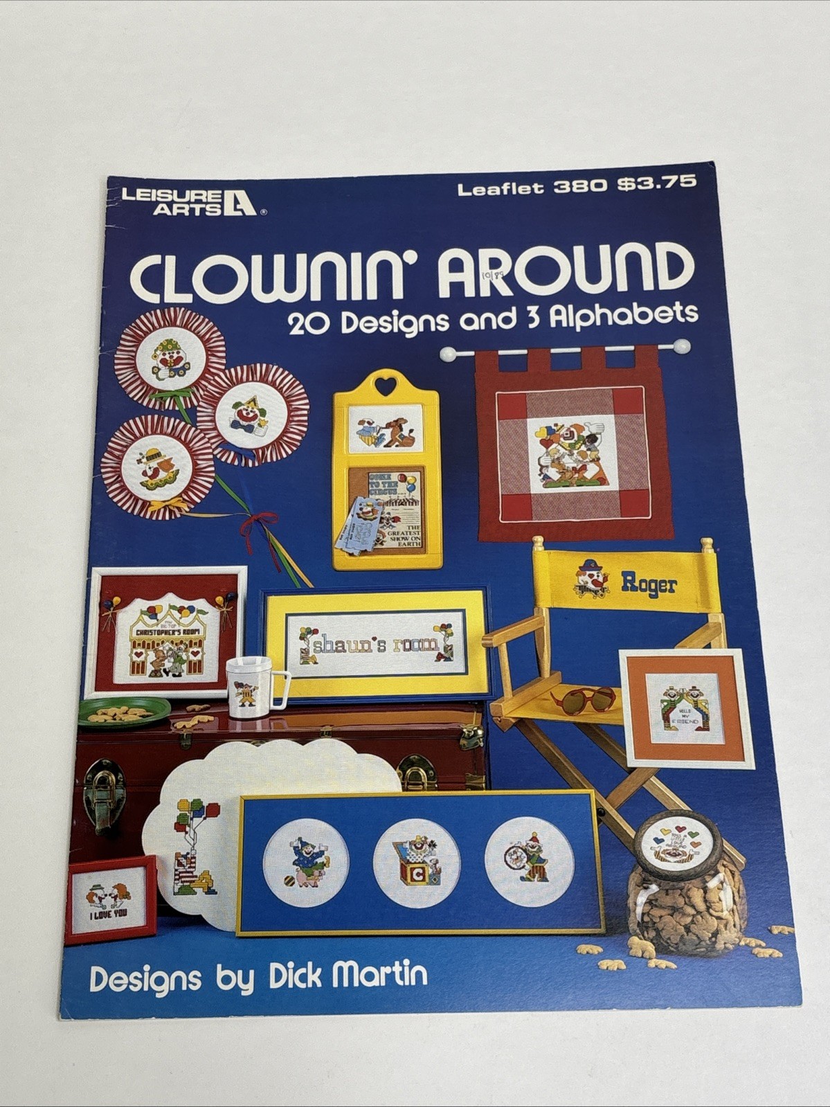 Clownin Around 20 Designs & 3 Alphabets Leaflet 380 Cross Stitch Pattern