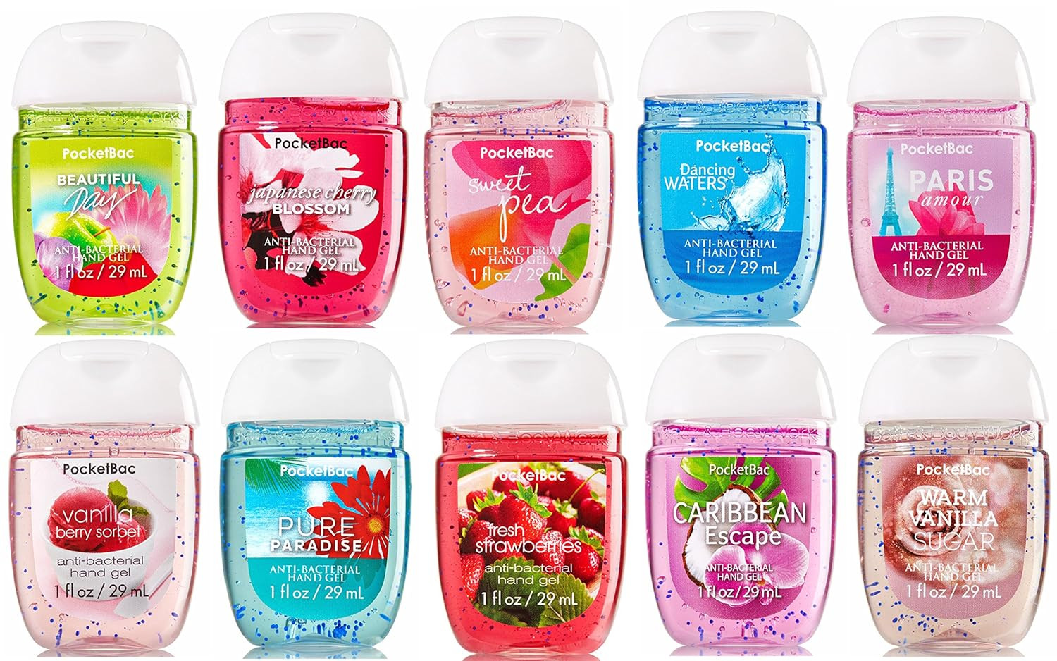 10X Pocketbac Hand Sanitizer Classic Favorites Bundle - Scents May Vary