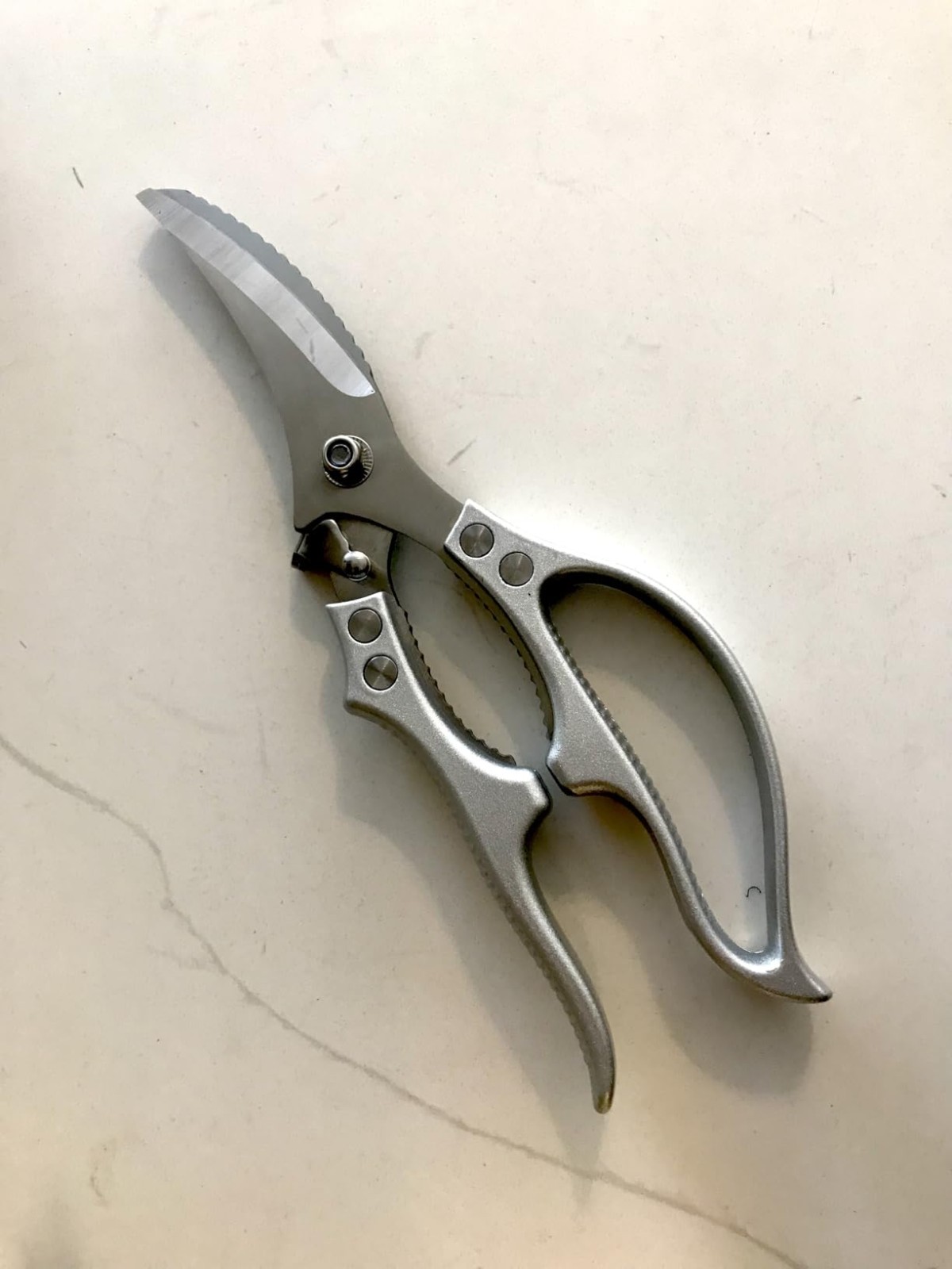 Kitchen Poultry Shears Heavy Duty Meat Scissors Spring Loaded Safety Lock Stainl