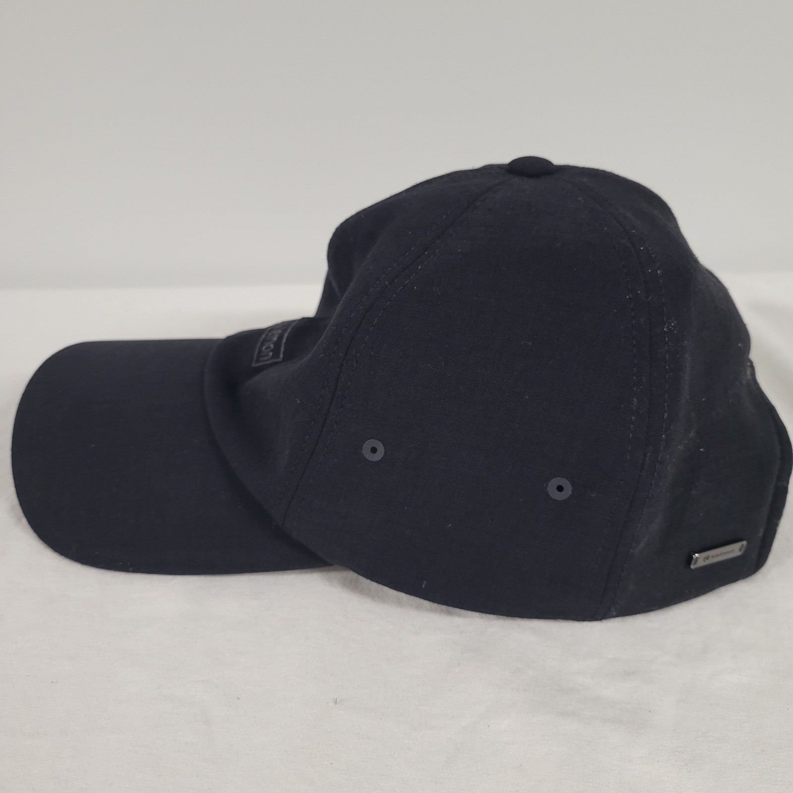 Lululemon Baseball Cap Black One Size Adjustable Strap Polyester Nylon