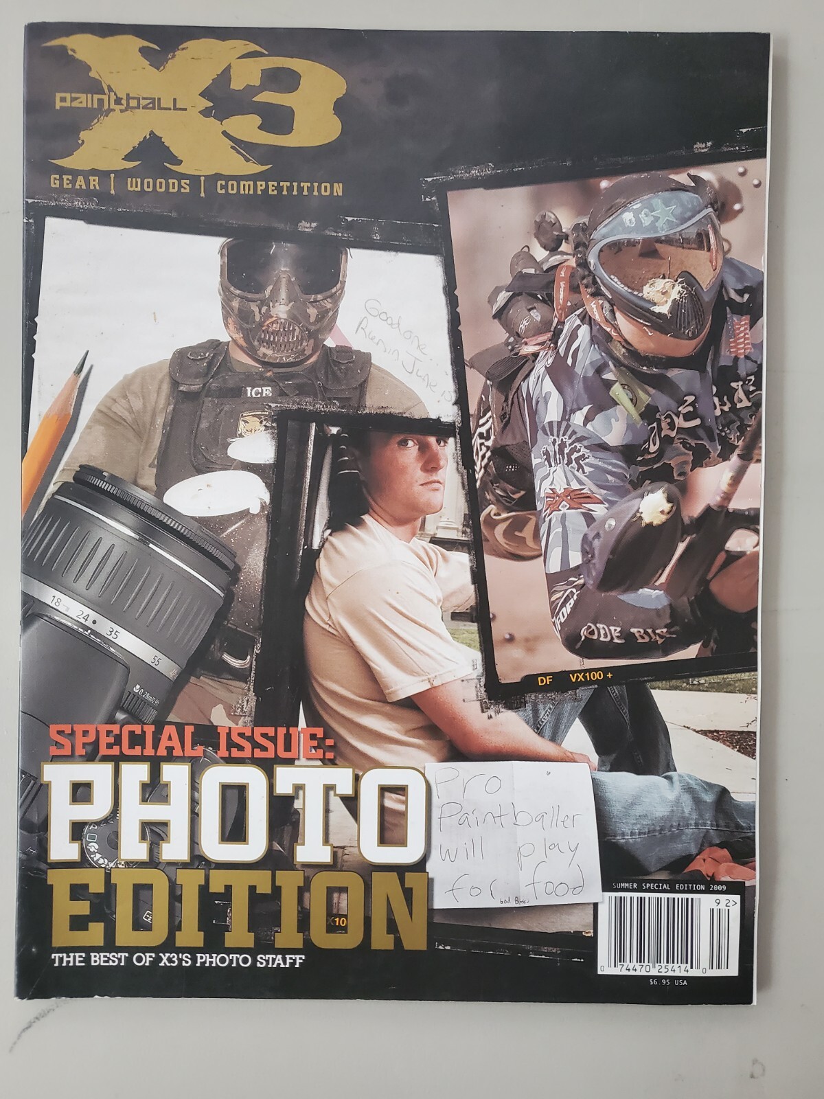 Paintball X3 Magazine, 2009 Special Photo Edition RARE! Collector's Edition