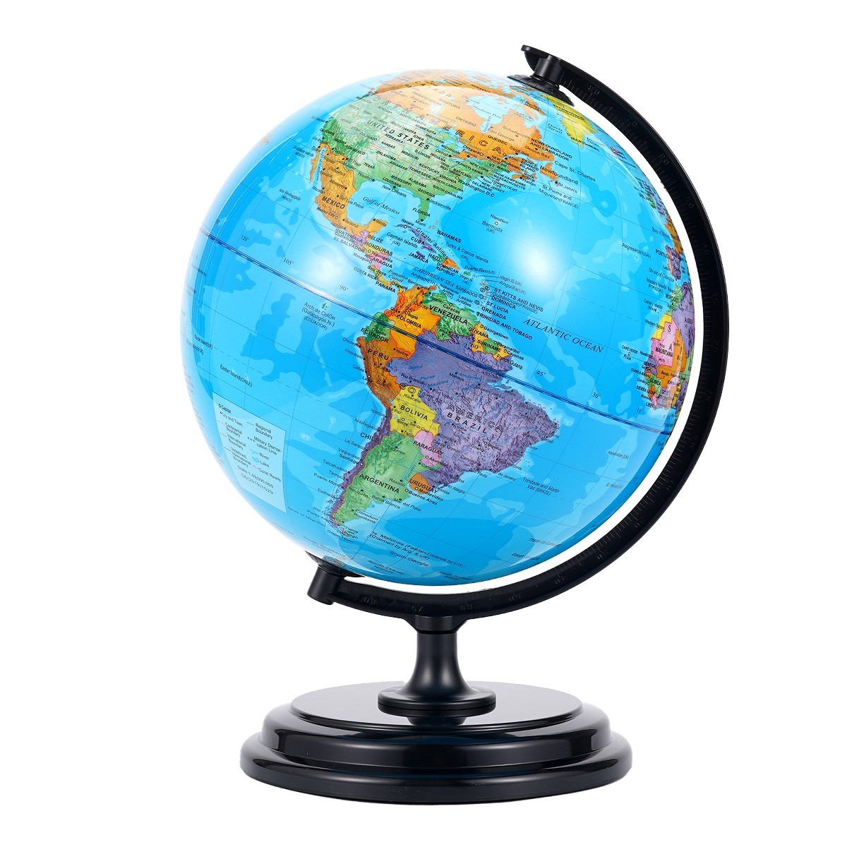 10inch World Globe Educational Desk Globe Rotating World Map Globe with Stand
