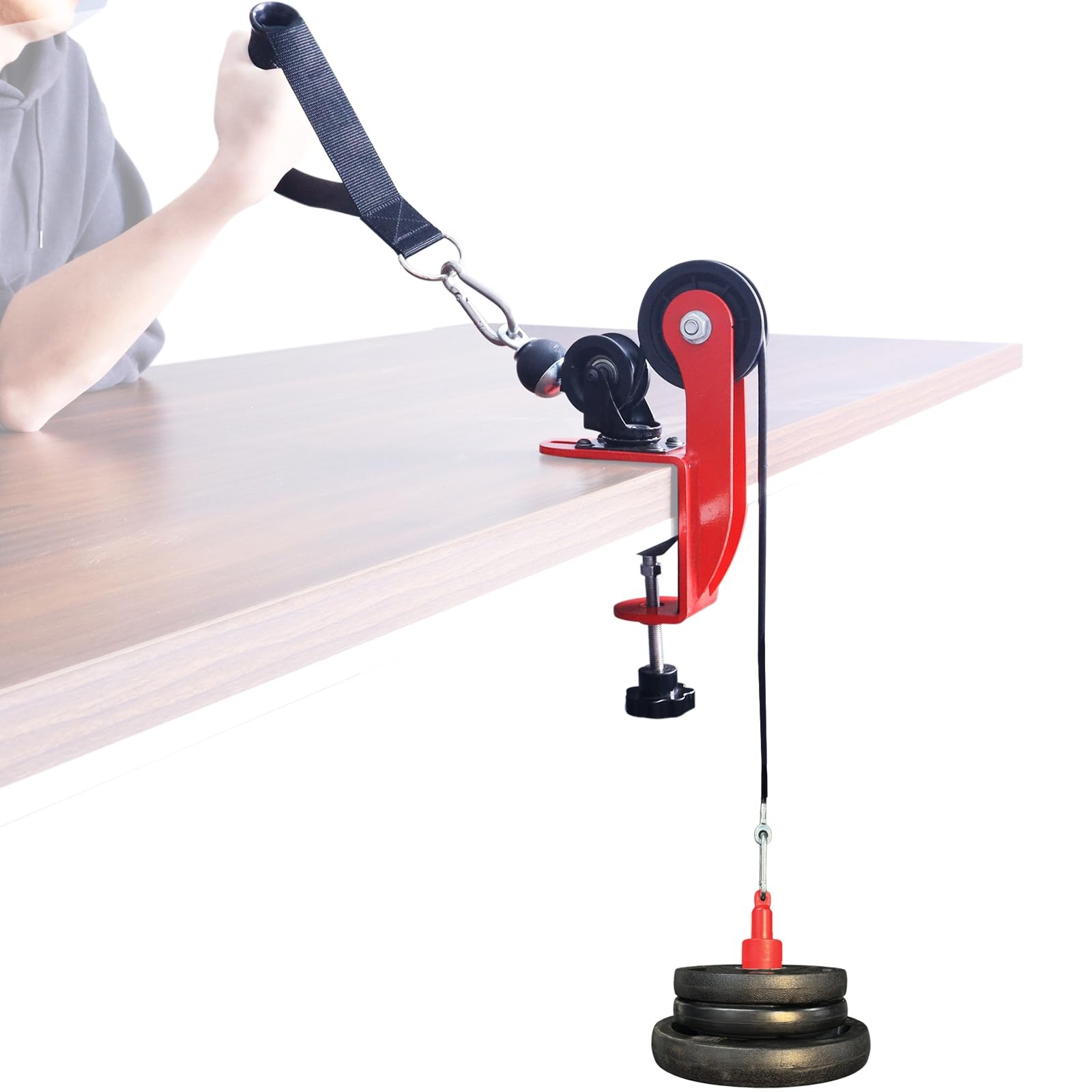 Arm Wrestling Training Pulley System Professional, Forearm Workout Table Equi
