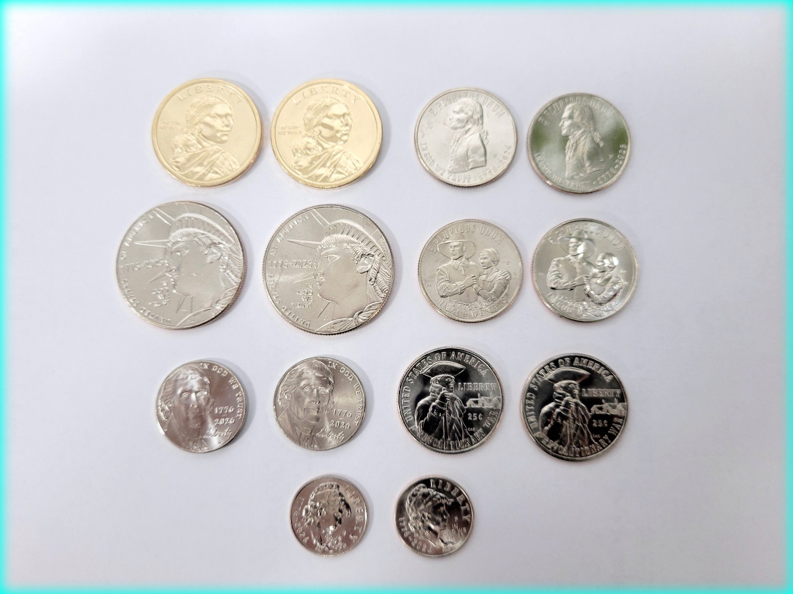 2026 Uncirculated 14 Coin Collector Lot - Philadelphia & Denver Mint Set