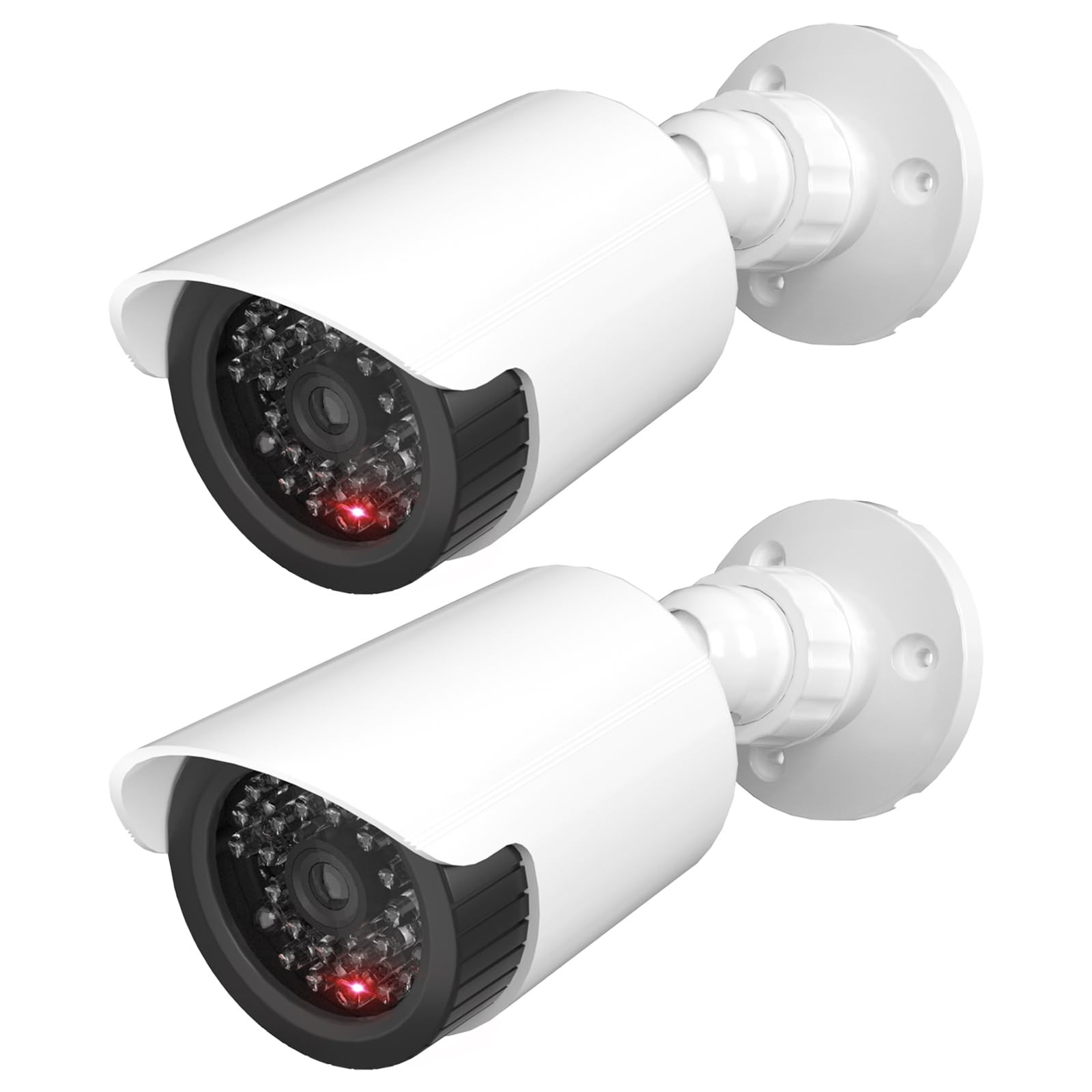 WALI Dummy Fake Camera, Surveillance Security CCTV Dome Small, White-2 Packs