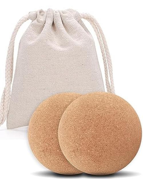 Cork Massage Ball 2.5" - 2 Pack - Deep Density Fine Particles - High Density