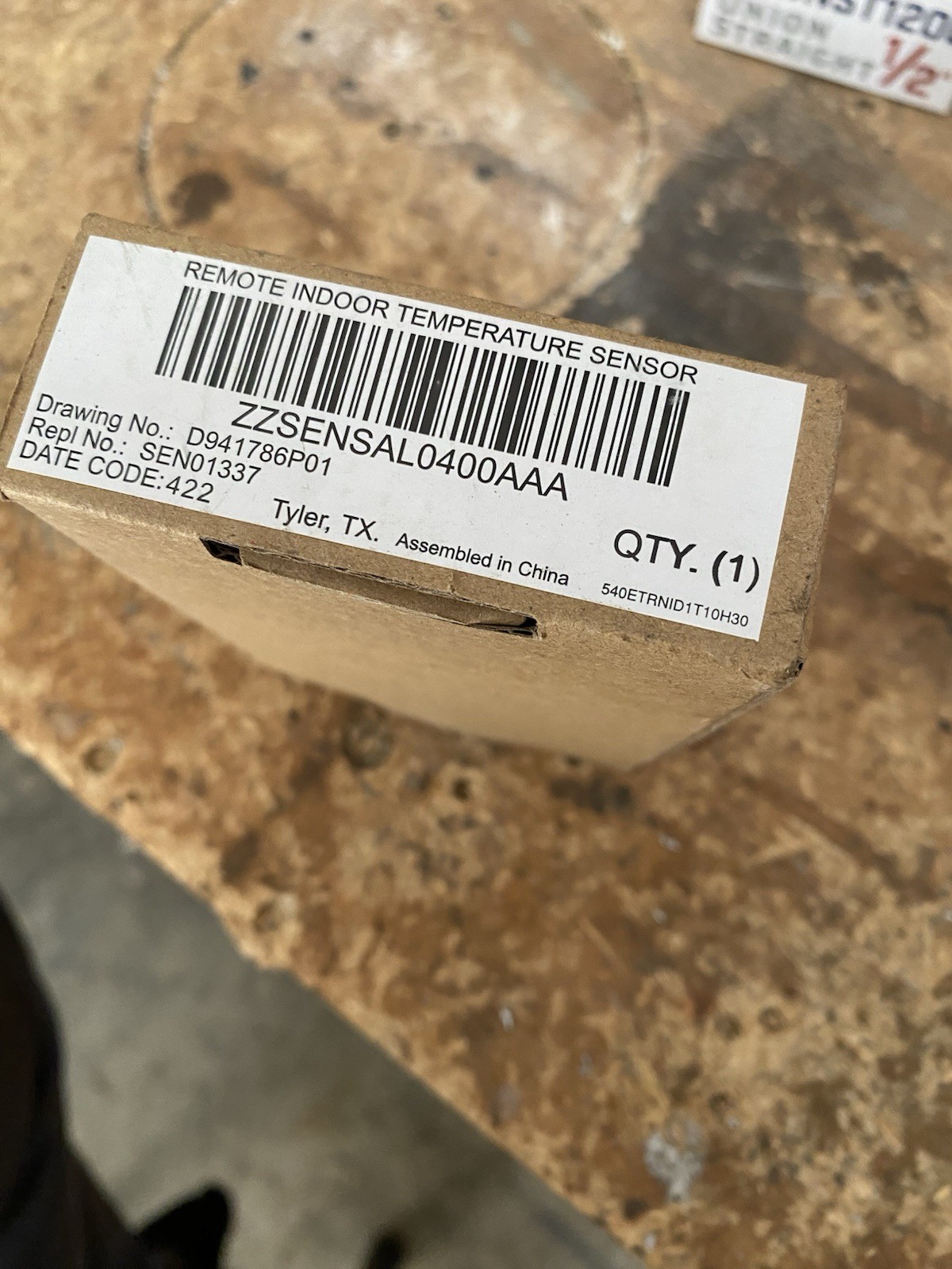 Trane Zzsenal0400aa Remote Indoor Sensor