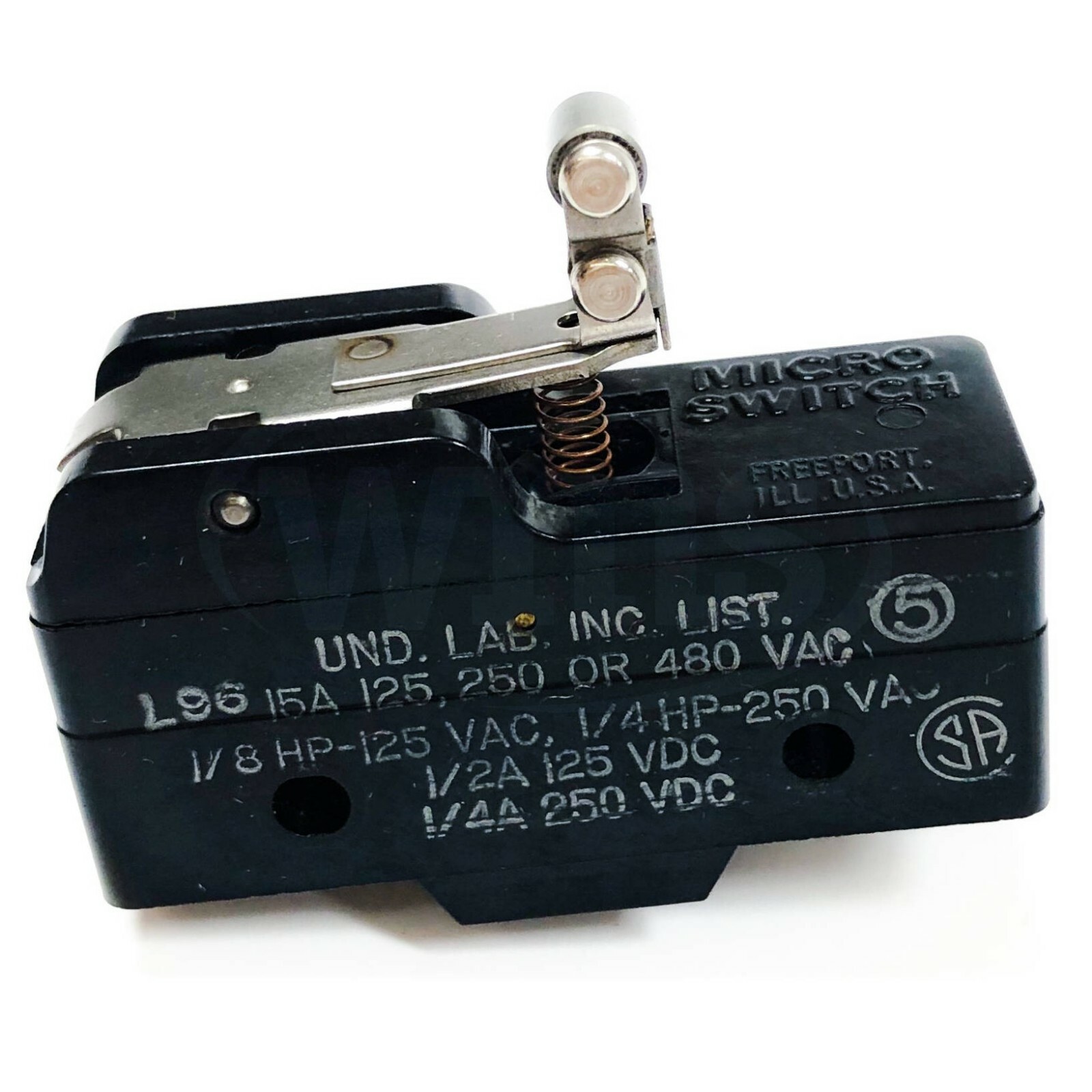 Honeywell BZ-2RW825-A2Roller Lever Snap Action Switch, SPDT, 15A @ 480VAC
