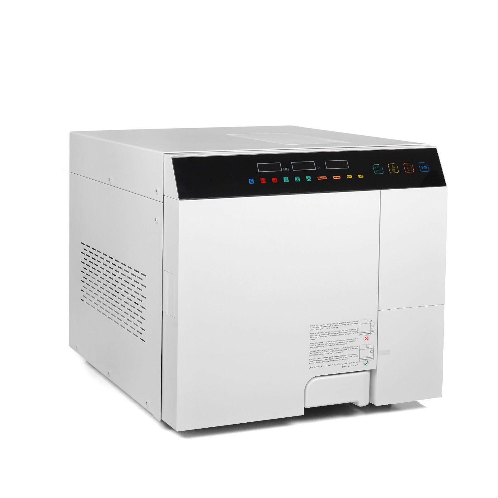 18L Class B Fully Automatic Autoclave 3 Times Vacuum Steam Sterilizer Printer US