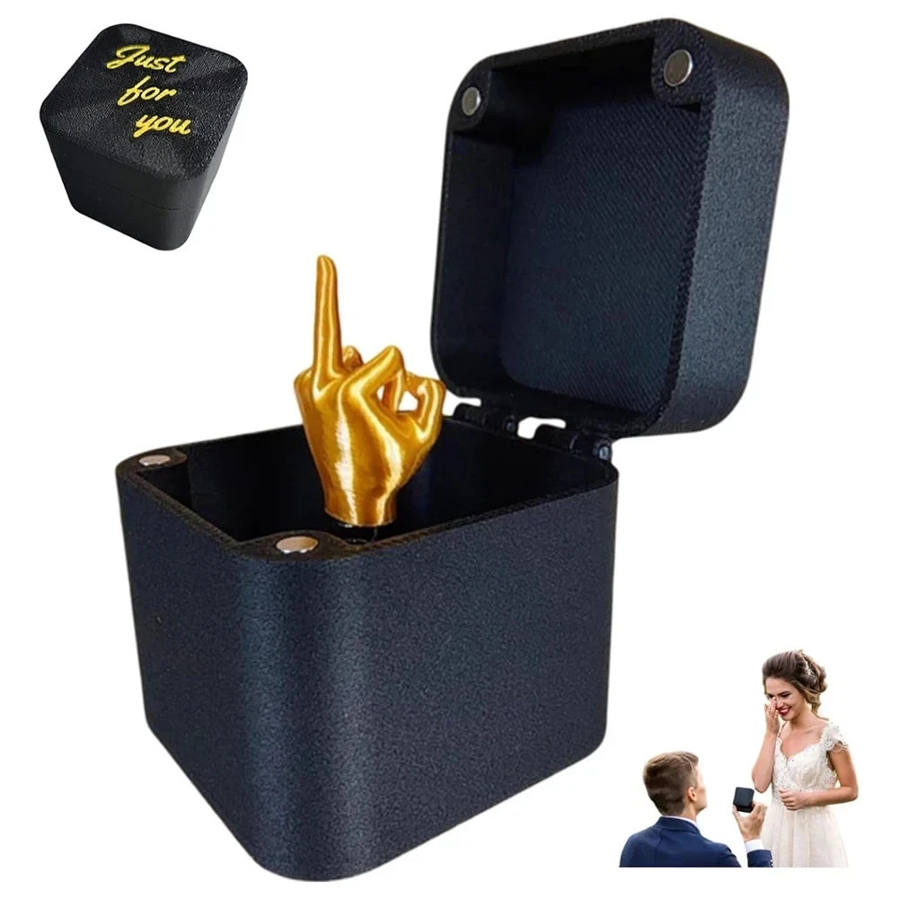 Funny Prank Gift Box Pop Up Middle Finger Joke Gag Surprise for Friends