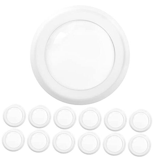 Sunco 5/6” LED Disk Lights Flush Mount Ceiling Light 12 Pack 4000K Cool White