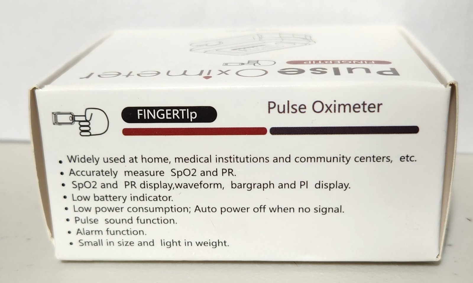 Pulse Oximeter Fingertip SpO2 PR PI