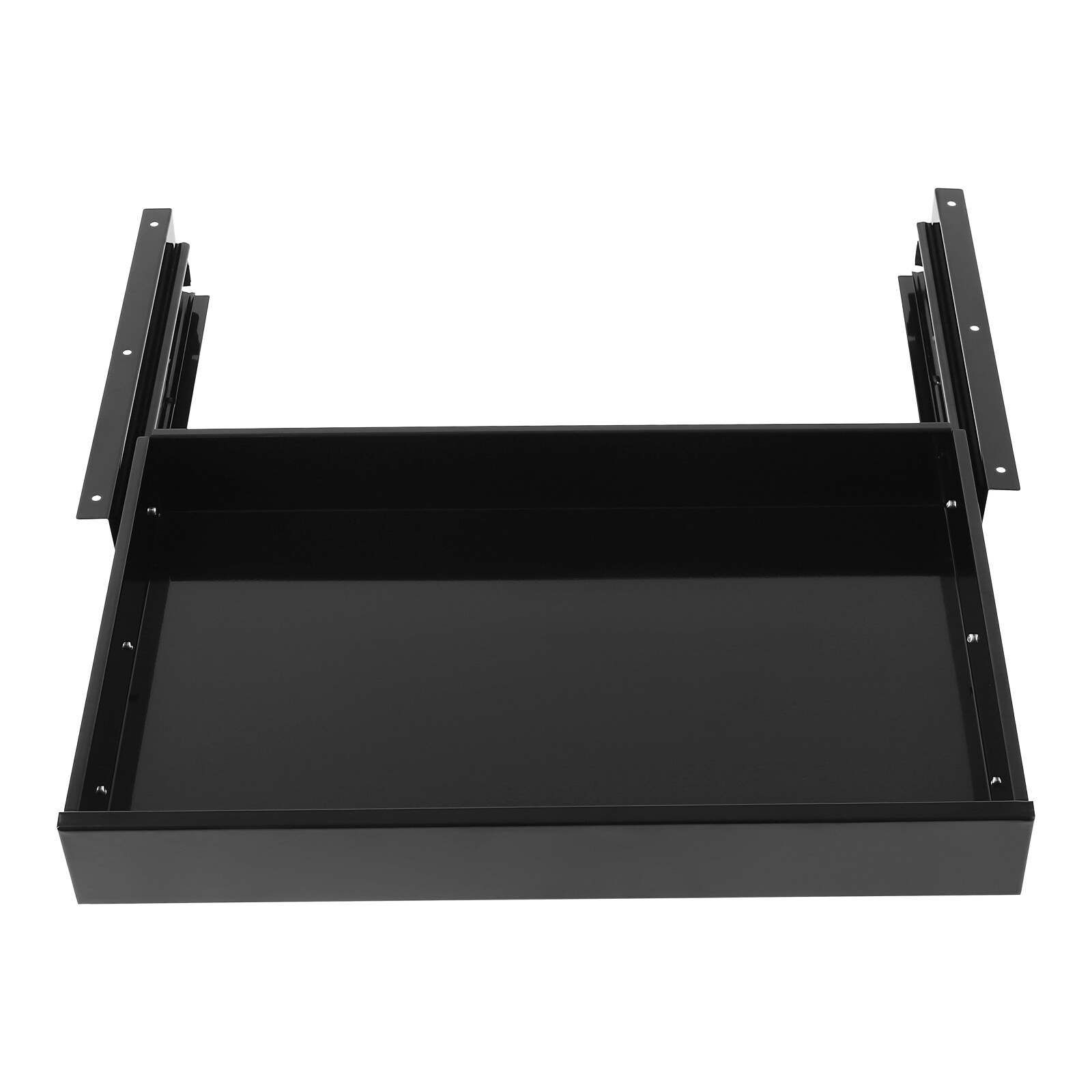 Black Drawer Box Organizer Pull Out Under Cabinet Sliding Shelf Roll Out Tray