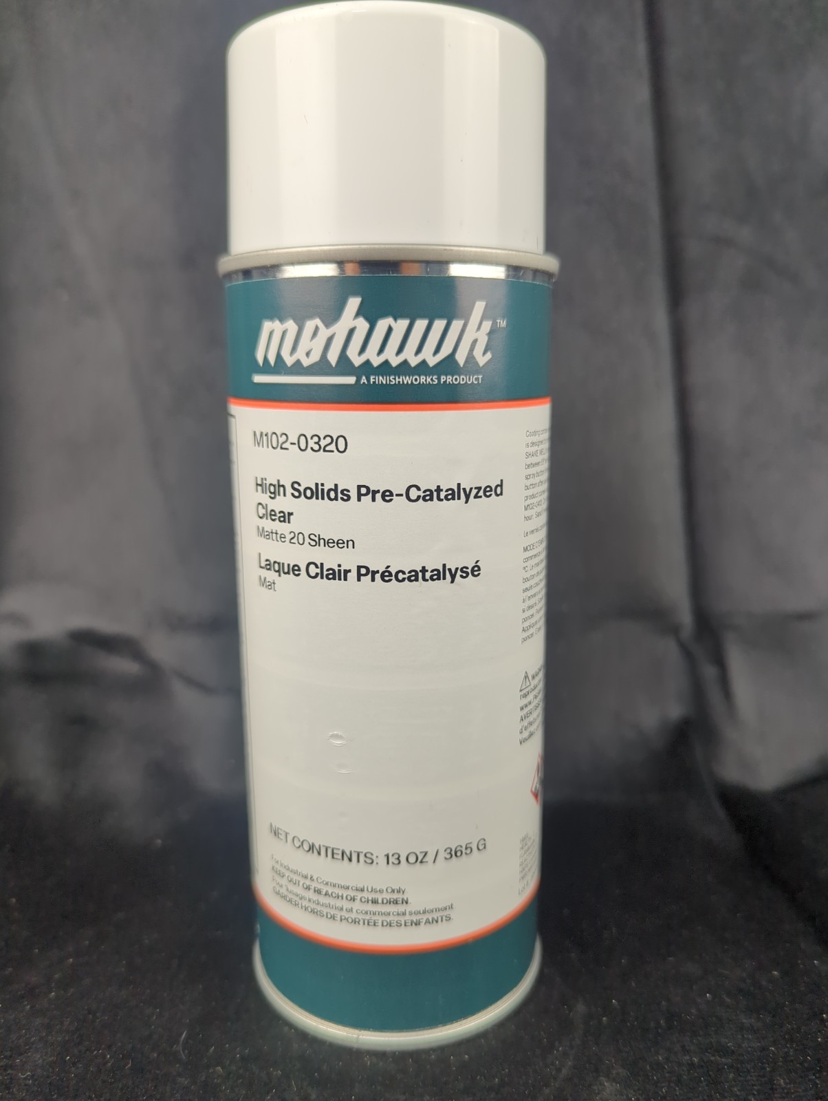 Mohawk M102-0320 High Solids  Pre-Catalyzed Clear Matte 20 Sheen 13 ounces