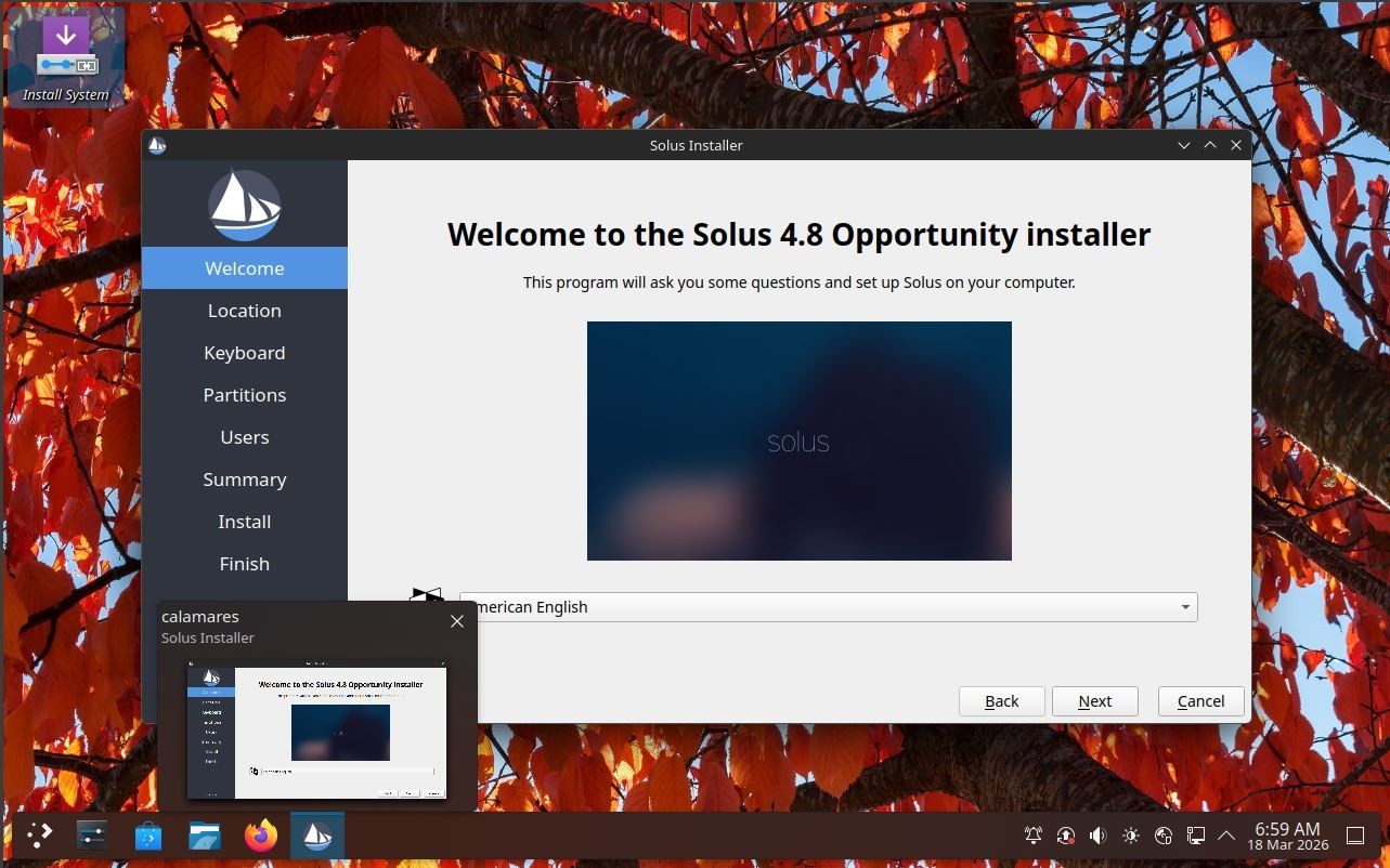 Solus Plasma 2025 USB Live Installer – Latest Version – PC & Intel Mac UEFI/BIOS