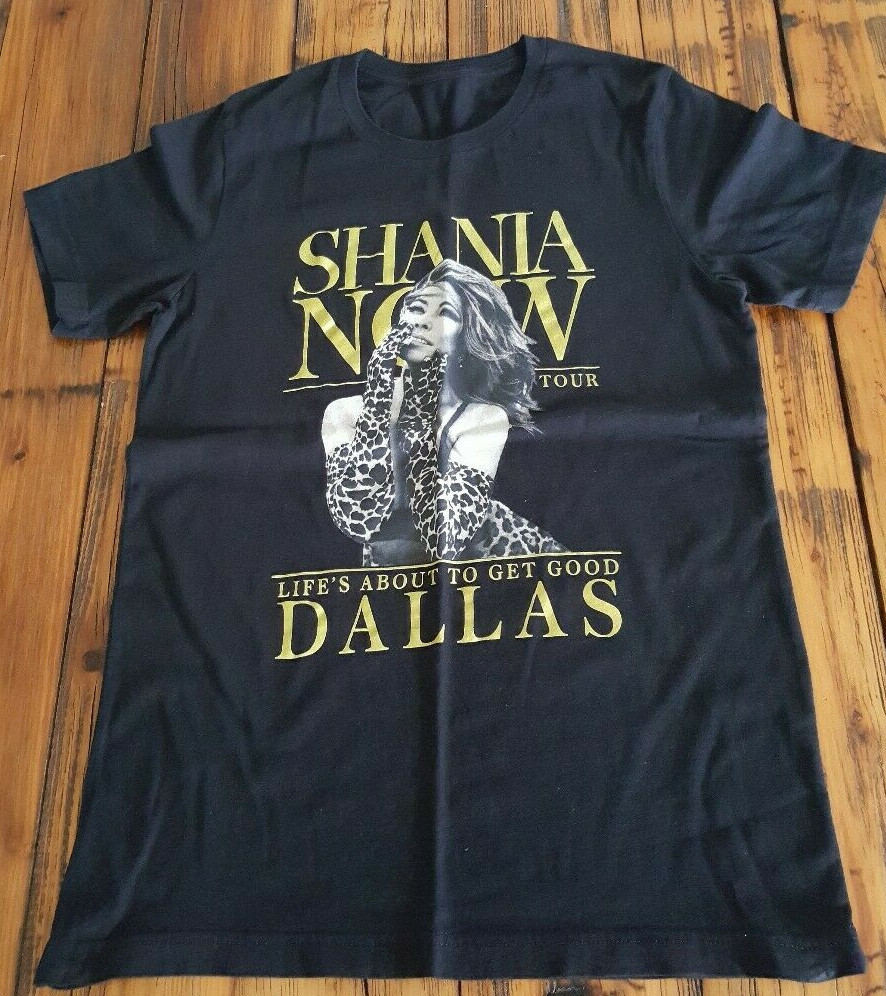 Shania Twain NOW Dallas Tour T-shirt Shania Twain Fan Club Shirt Size Small?