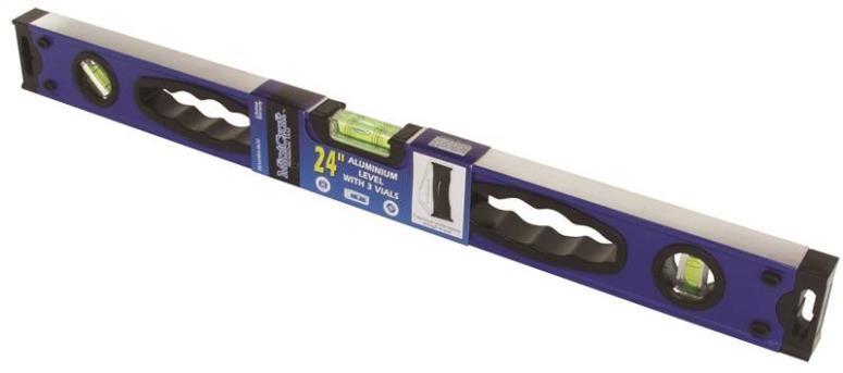 NEW MINTCRAFT JL-LV243L Heavy duty 3 Vial Aluminum BOX Level, 24-Inch 2112969