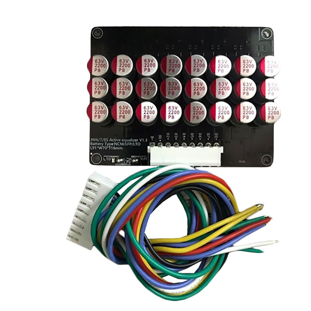 New 8S Capacitive Active Balancer Active Balancing Equaliser Board Li-ion