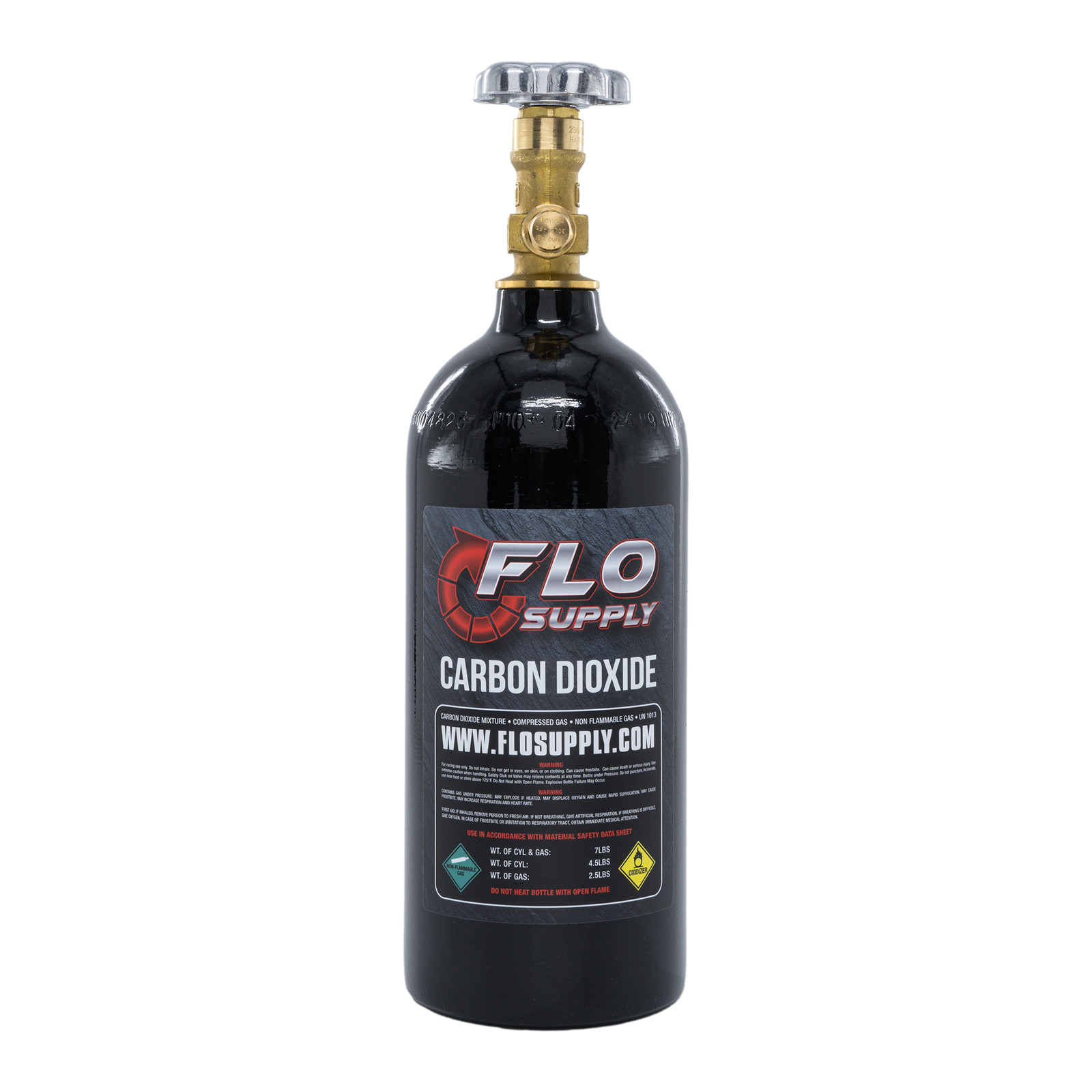 Flo Supply 2.5lb C02 Bottle & Regulator Bundle