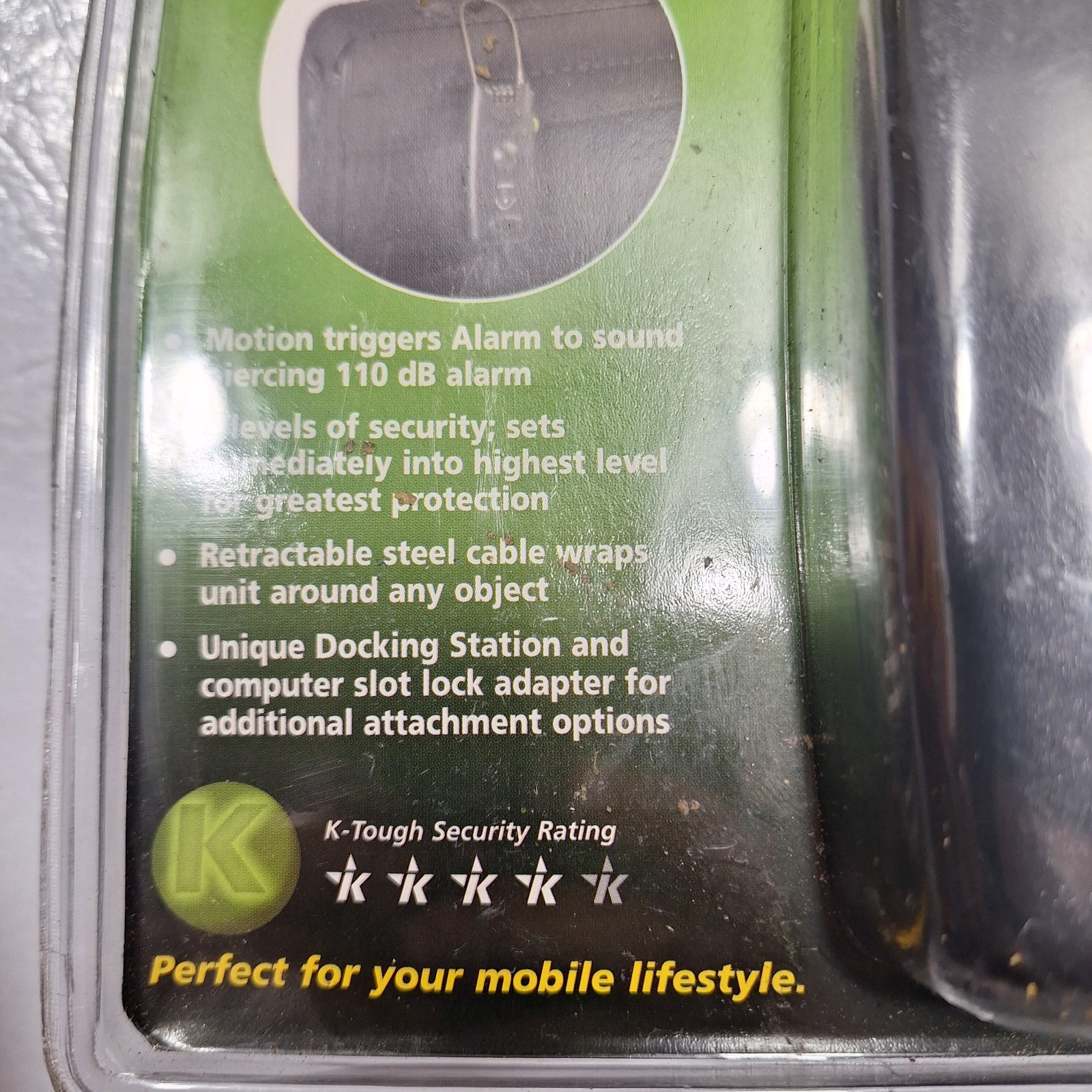Fellowes Motion Sensor Alarm Notebook Computer Anti Theft Device NIB
