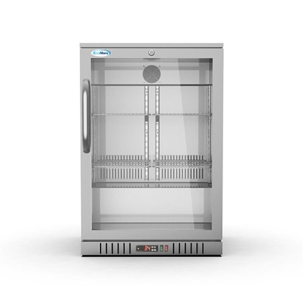 Koolmore 1 Door Stainless Steel Back Bar Cooler Refrigerator in Silver