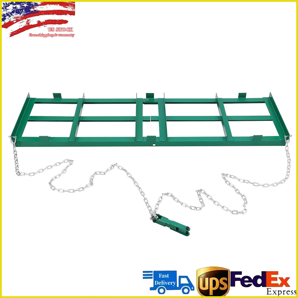 48"/72"/96" Drag Harrow Driveway Grader Landscape Power Rake for ATV UTV Tractor