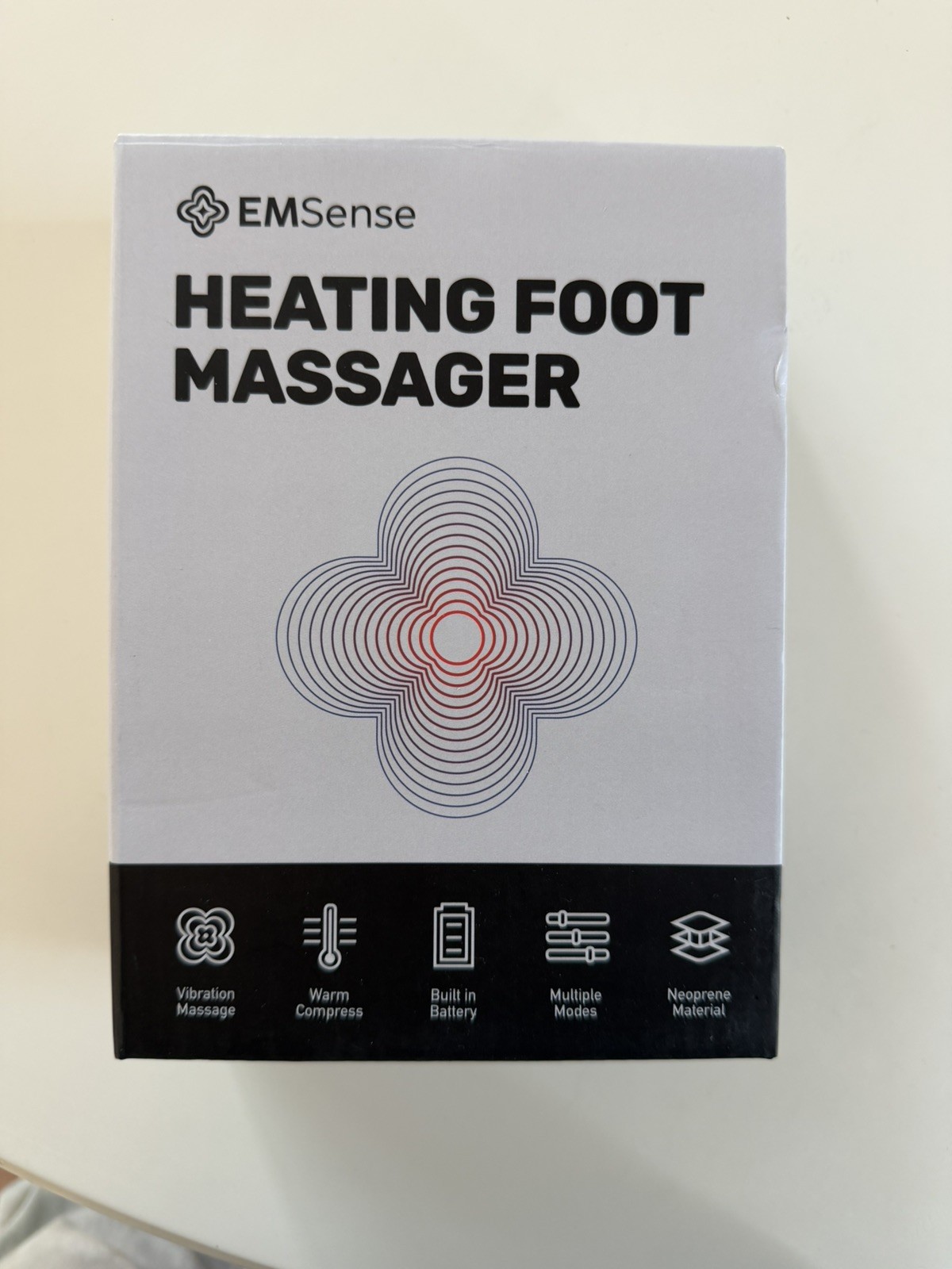 EMSense Pulsating Heat Foot & Nerve Relaxing Neuropathy Massager Therapy - New
