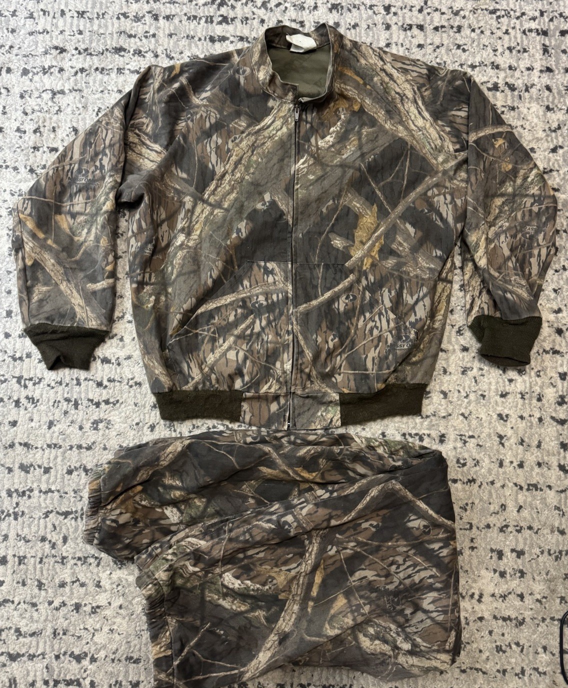 Scent-Lok Mens Mossy Oak Forest Floor Camo Hunting Jacket XL Pants Large Set