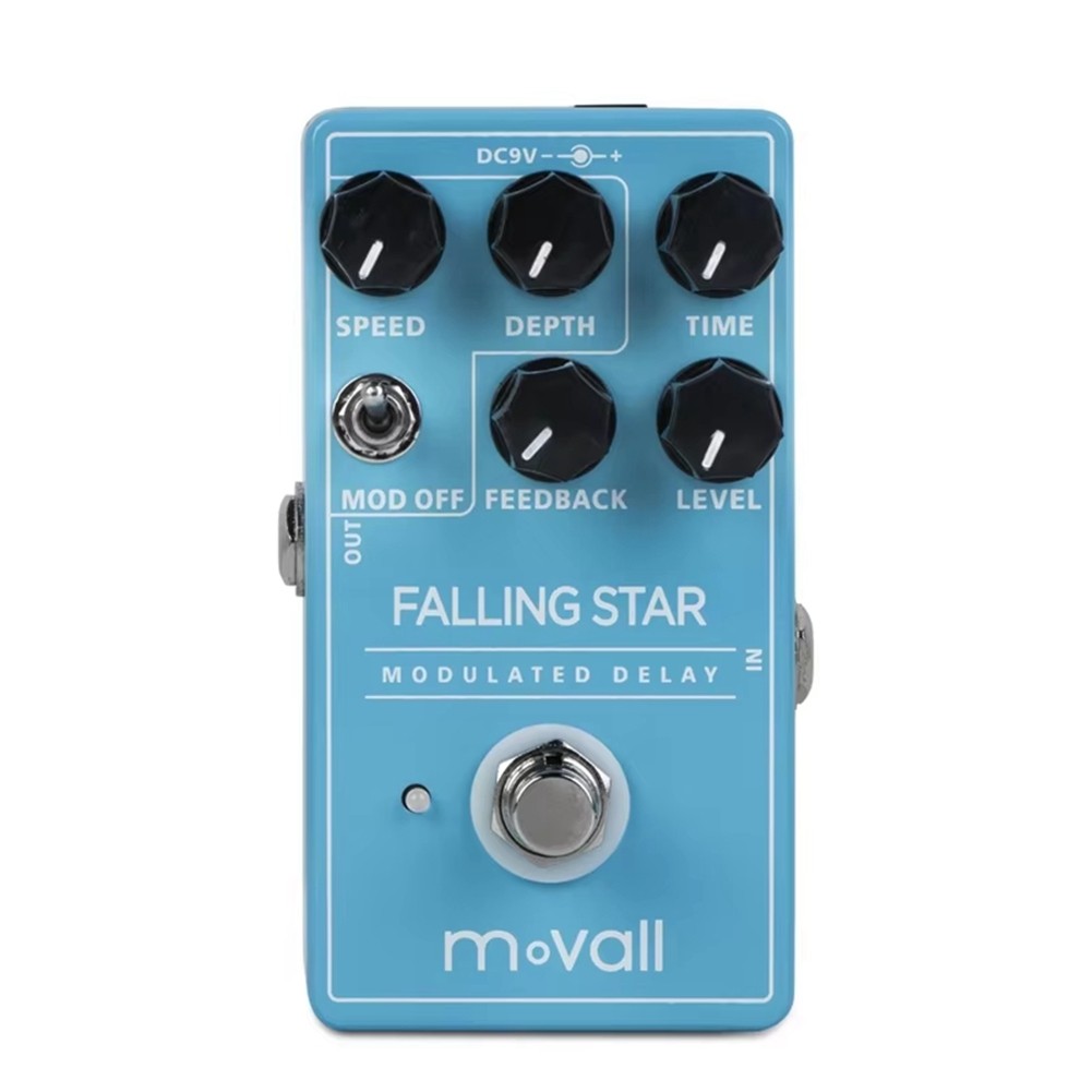 MP104 Falling Star Guitar  Pedal Modulated Delay Guitar  Pedal True8434