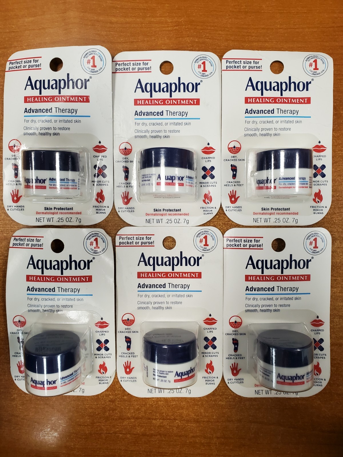 6 Pk: Aquaphor Healing Ointment Adv. Therapy 0.25 oz ea (Exp. 4/30/26) 7262-R4P1