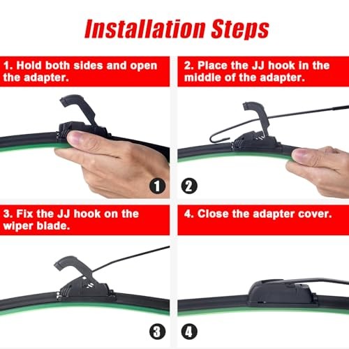 UTV Wiper Kit Hand Operated Manual Windshield Wiper Kit Compatible with