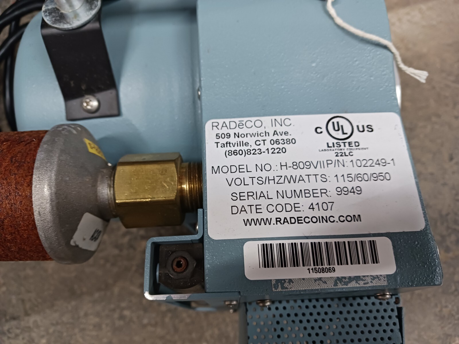RADēCO Grab Sampler Model H-809V-11