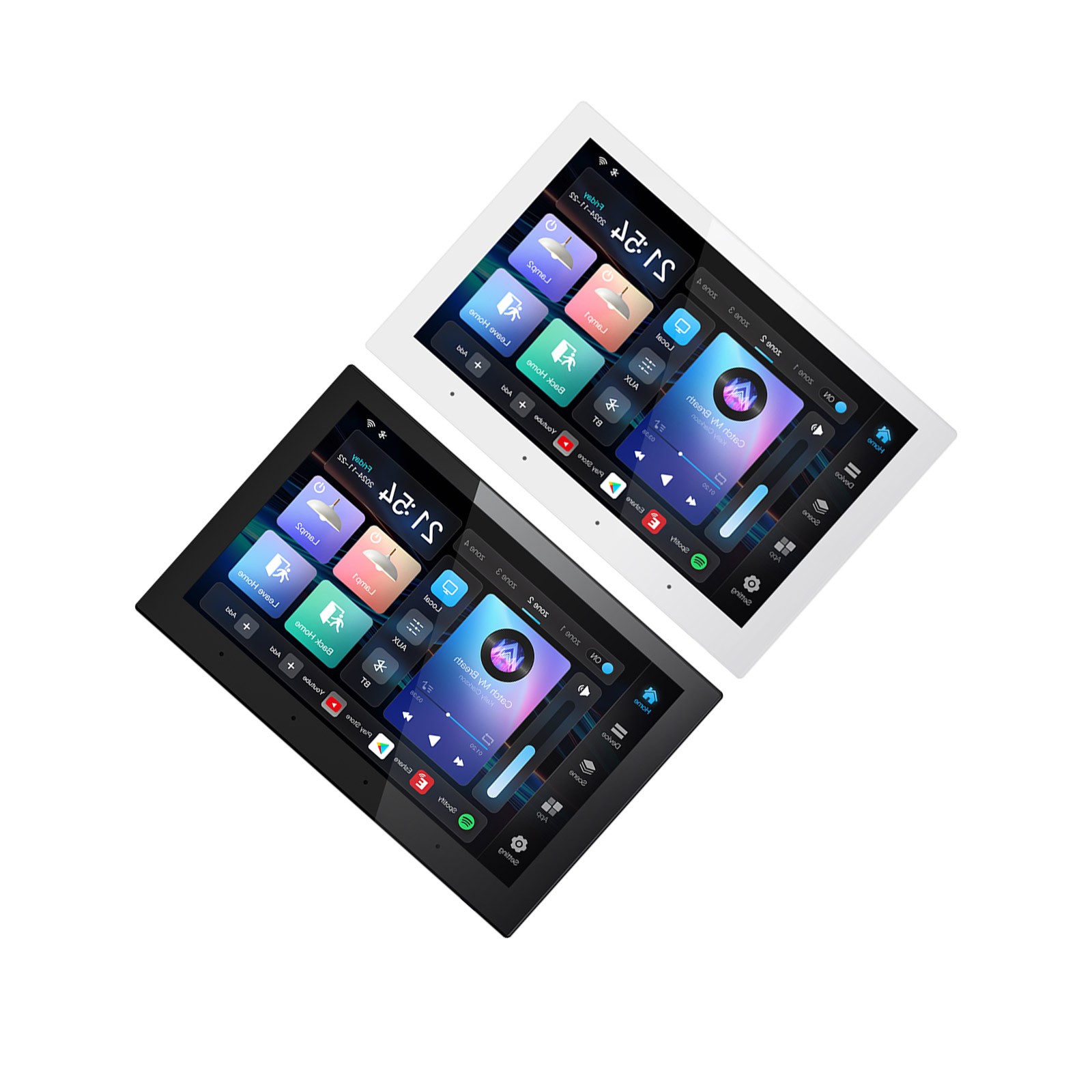 Smart Home Control Panel Wall Amplifier 8-inch Screen Background Music