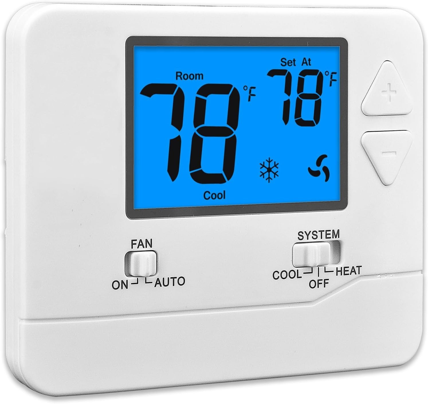 Push Button Thermostat for Single-Stage Systems: Reliable Heating & Cooling