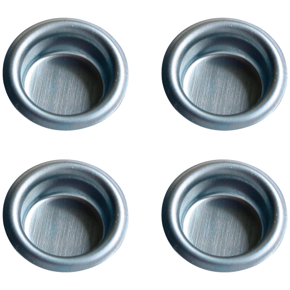 Hardware 3/4 In. Dia. Satin Nickel Flush Cup Pocket Door Pull (4-Count)