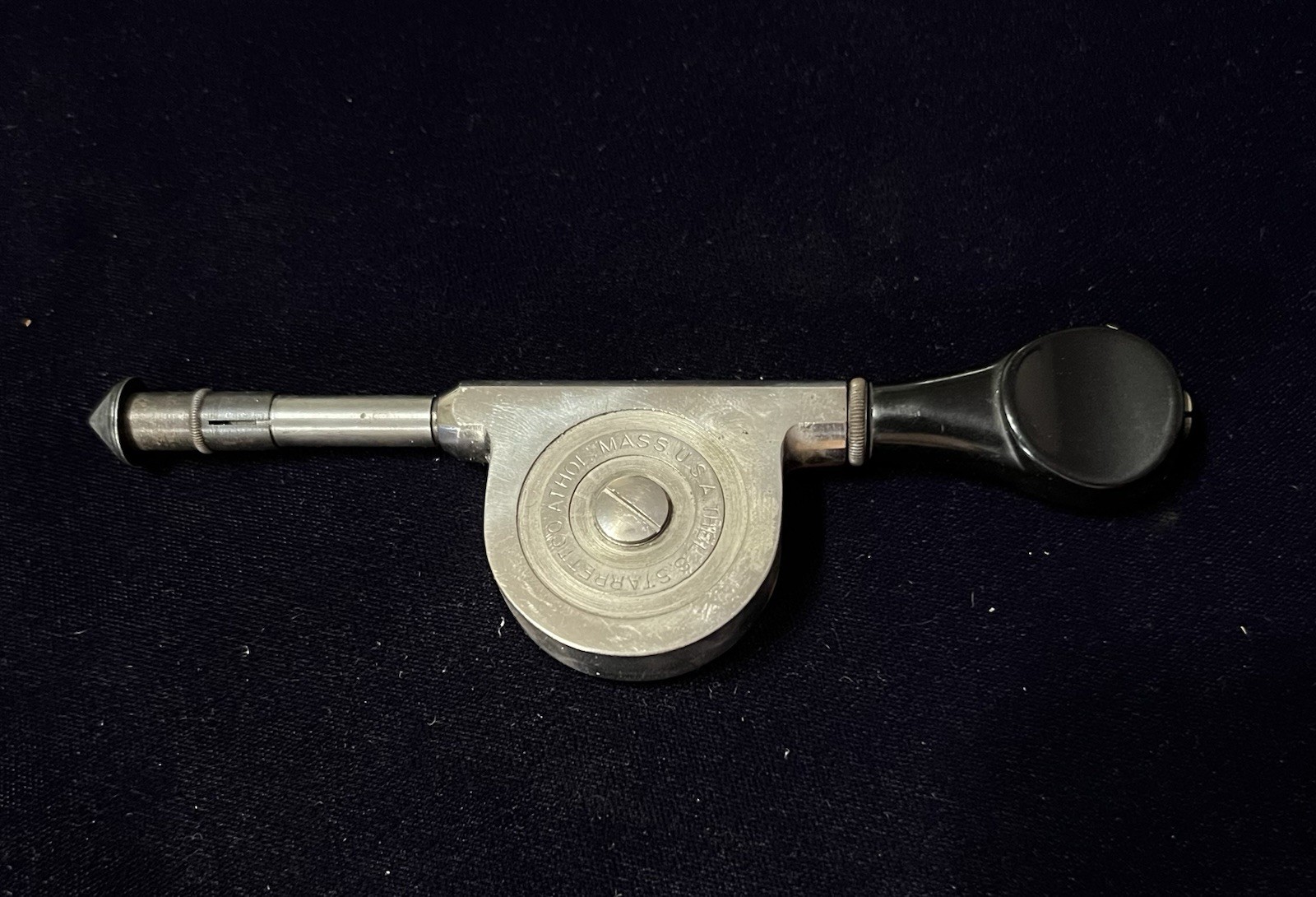 Starrett Machinist Protractor Angle Gauge Tool Athol MA USA w/ Case