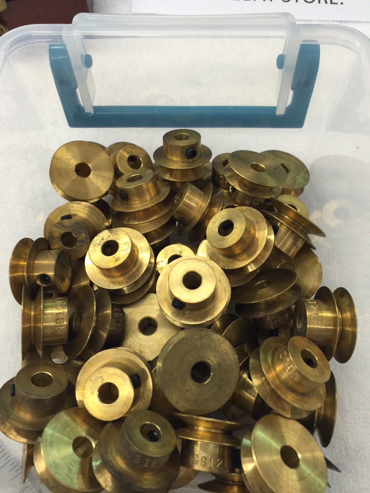 QTY 1 BOSTON GEAR G1216 BRASS PULLEY WATCH LATHE UP TO 3/16" BELT JEWELER MOTOR