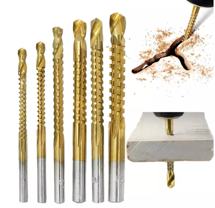 6Pcs Drill Bits Twist Drill Bit Set Power Tool Accessories
