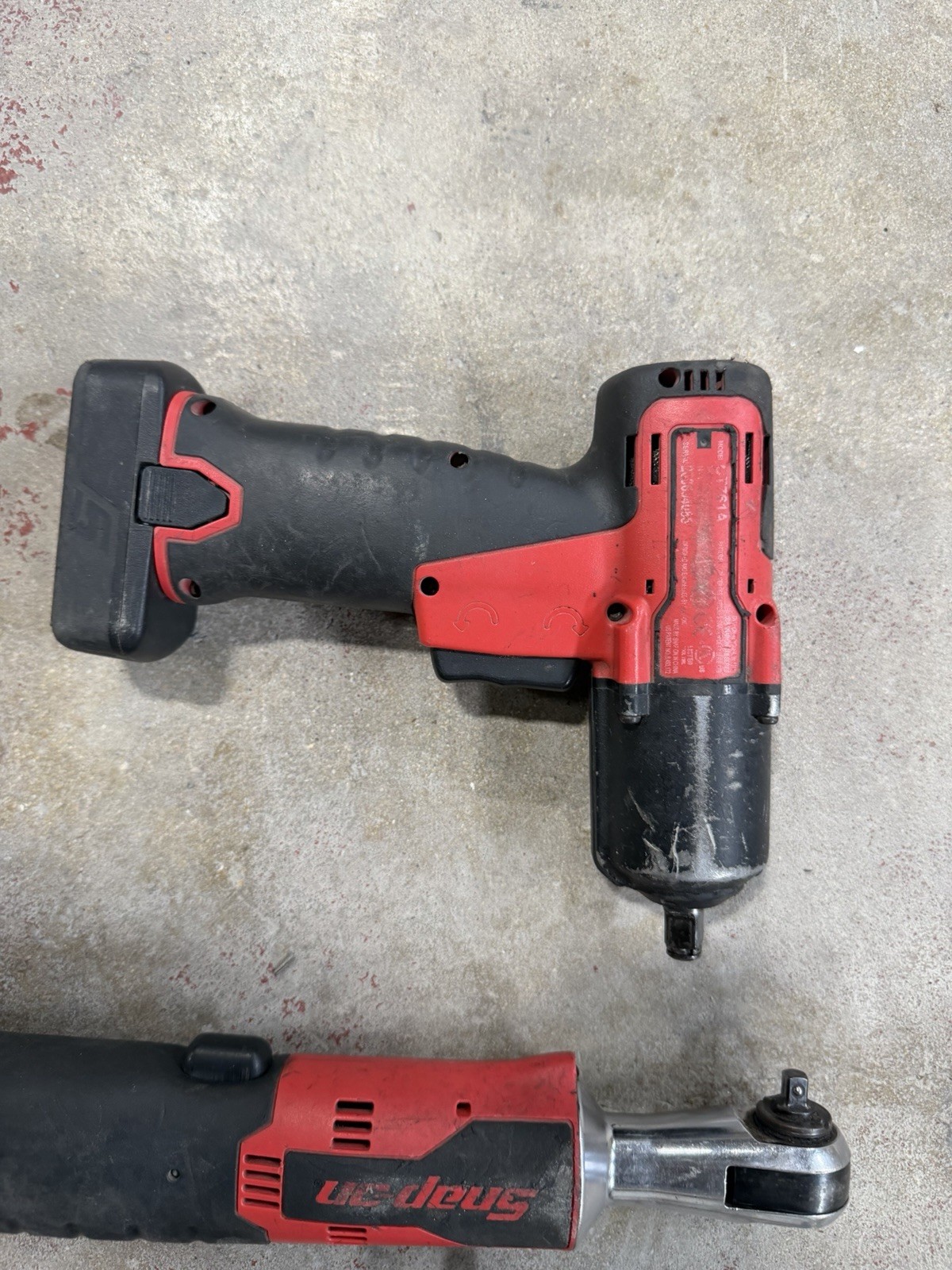 Snap-on CTR725A CTR725 CTR726 14.4V Impact Driver & Ratchet Set Red/Black