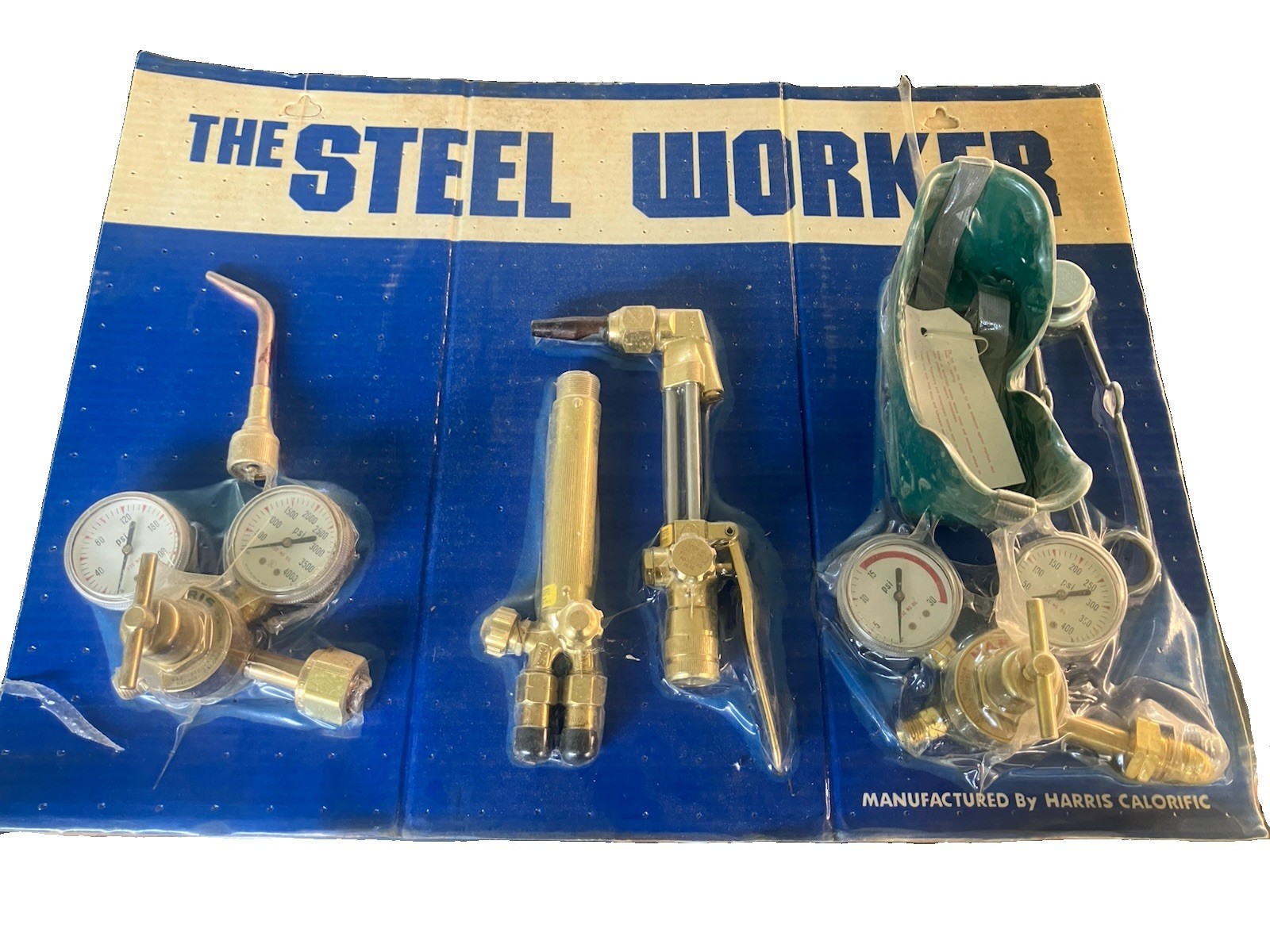 Vintage Harris Calorific Oxy Acetylene Torch Braze Kit Gauges Cutter NEW