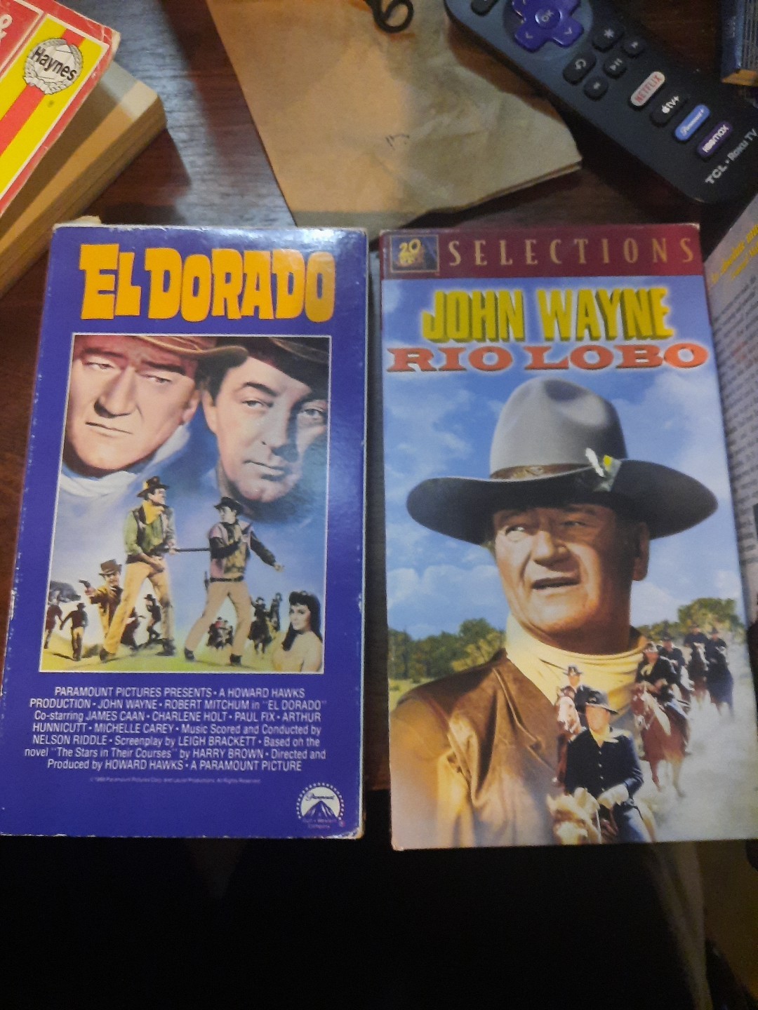 4 John wayne VHS movies
