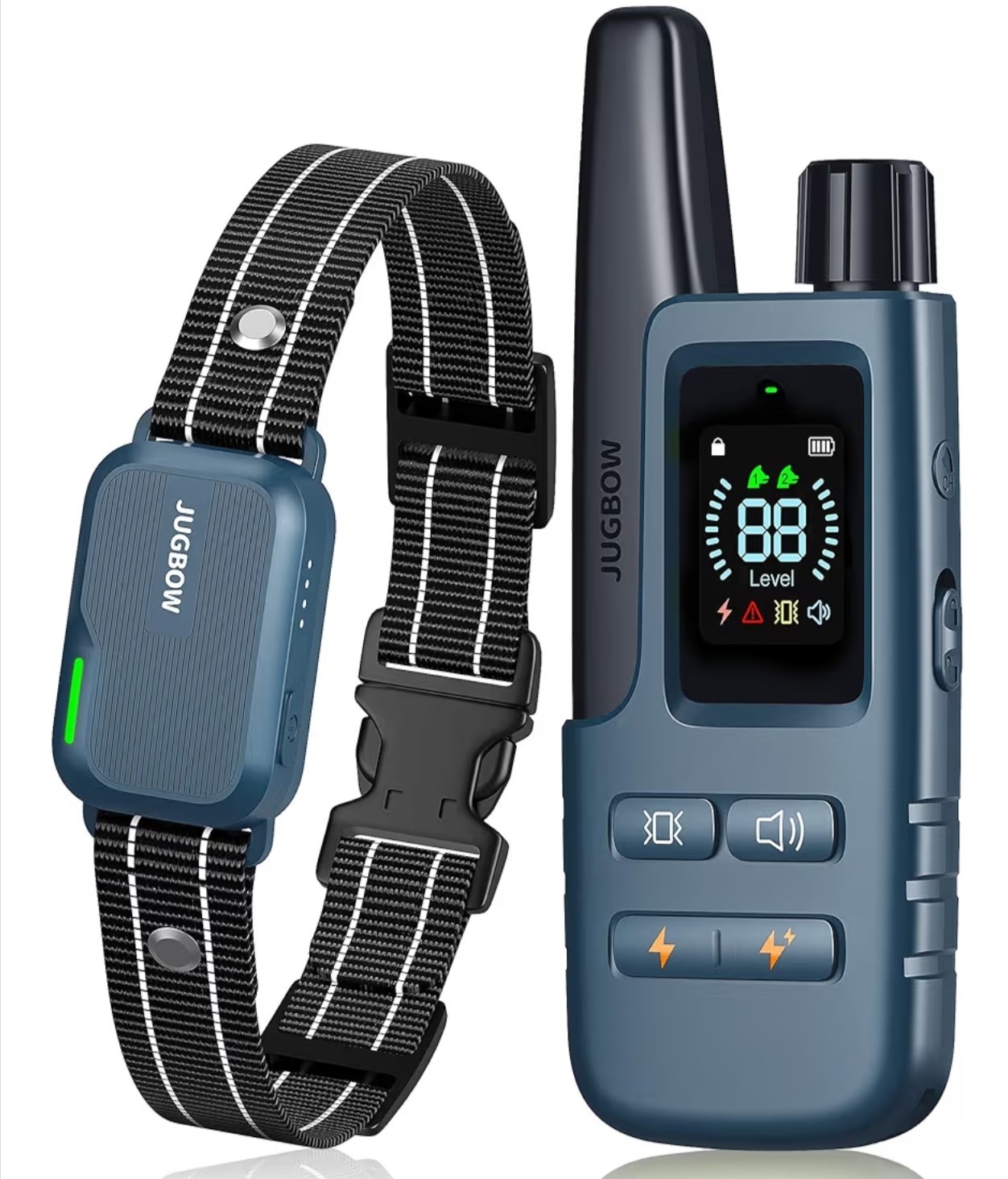 JUGBOW DOG SHOCK COLLAR  4200FT DOG TRAINING COLLAR WITH REMOTE -Cyan Blue DT-61